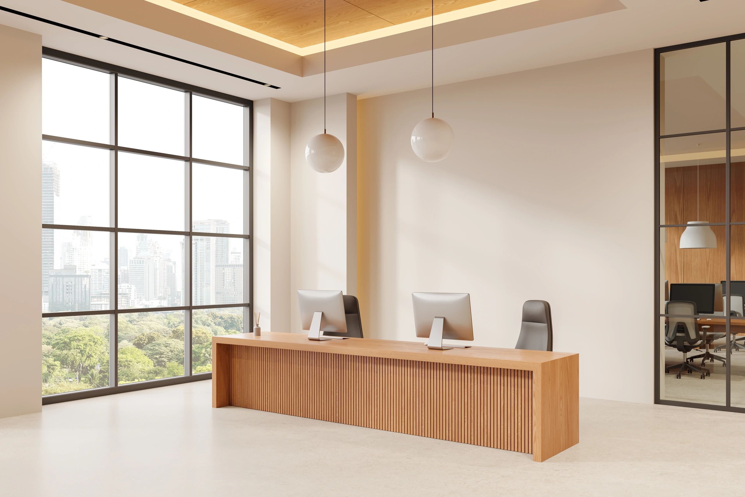 Collaborative office meeting area